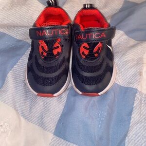 Nautica Kids' Black and Red Sneakers
